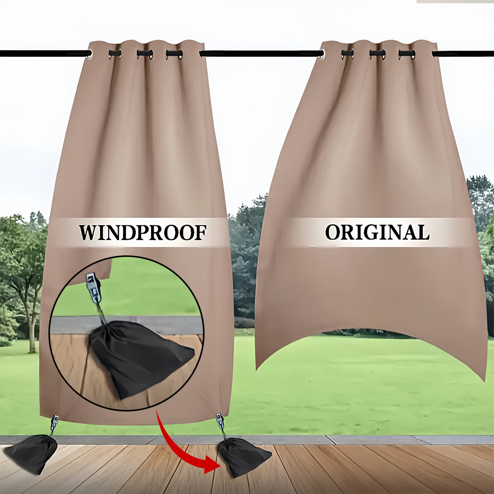 Windsor Knot Tie - 4/8/16/24pcs Windproof Outdoor Door Curtain Weighted