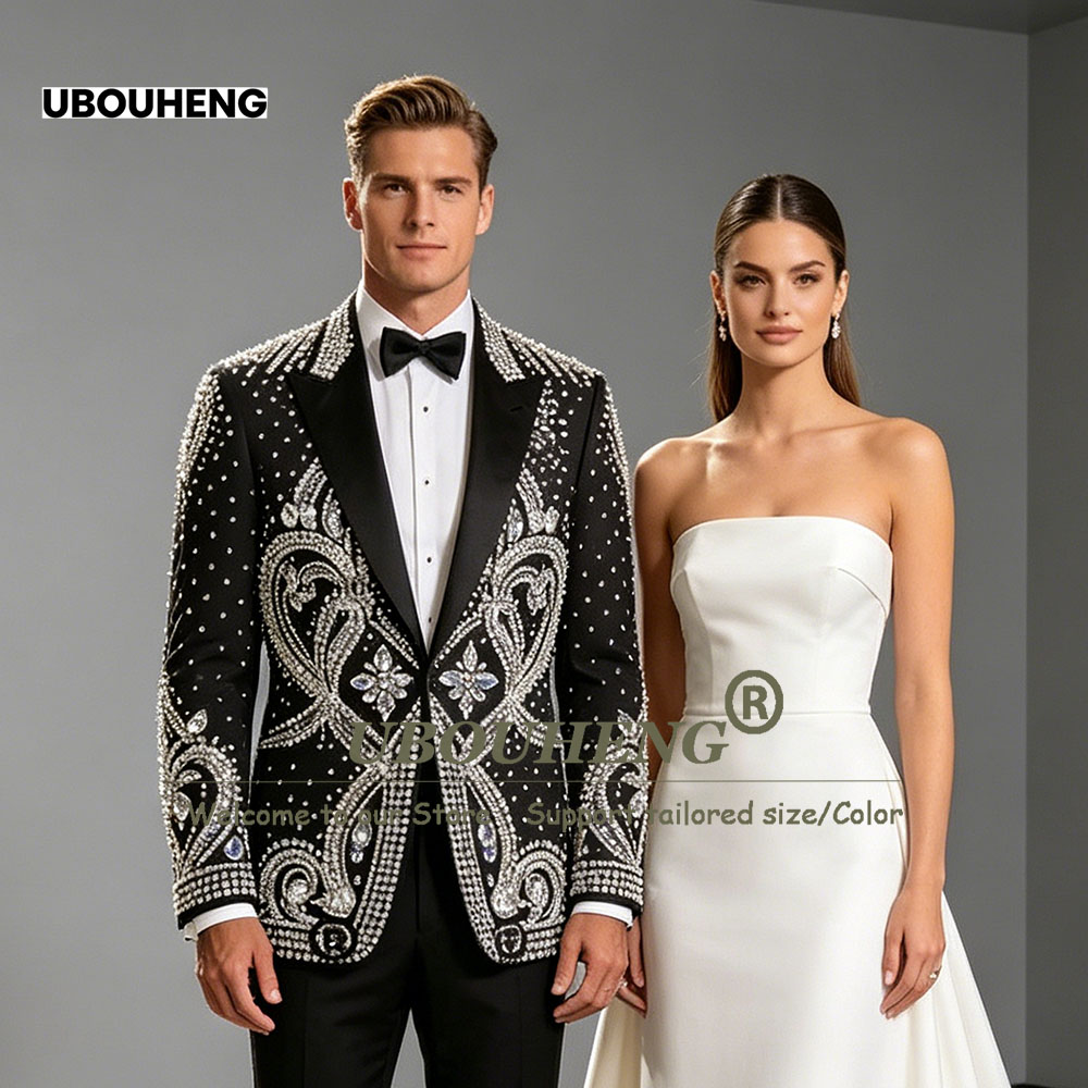 Men Formal Wear Outfits - Exquisite Wedding Suit For Man Diamond