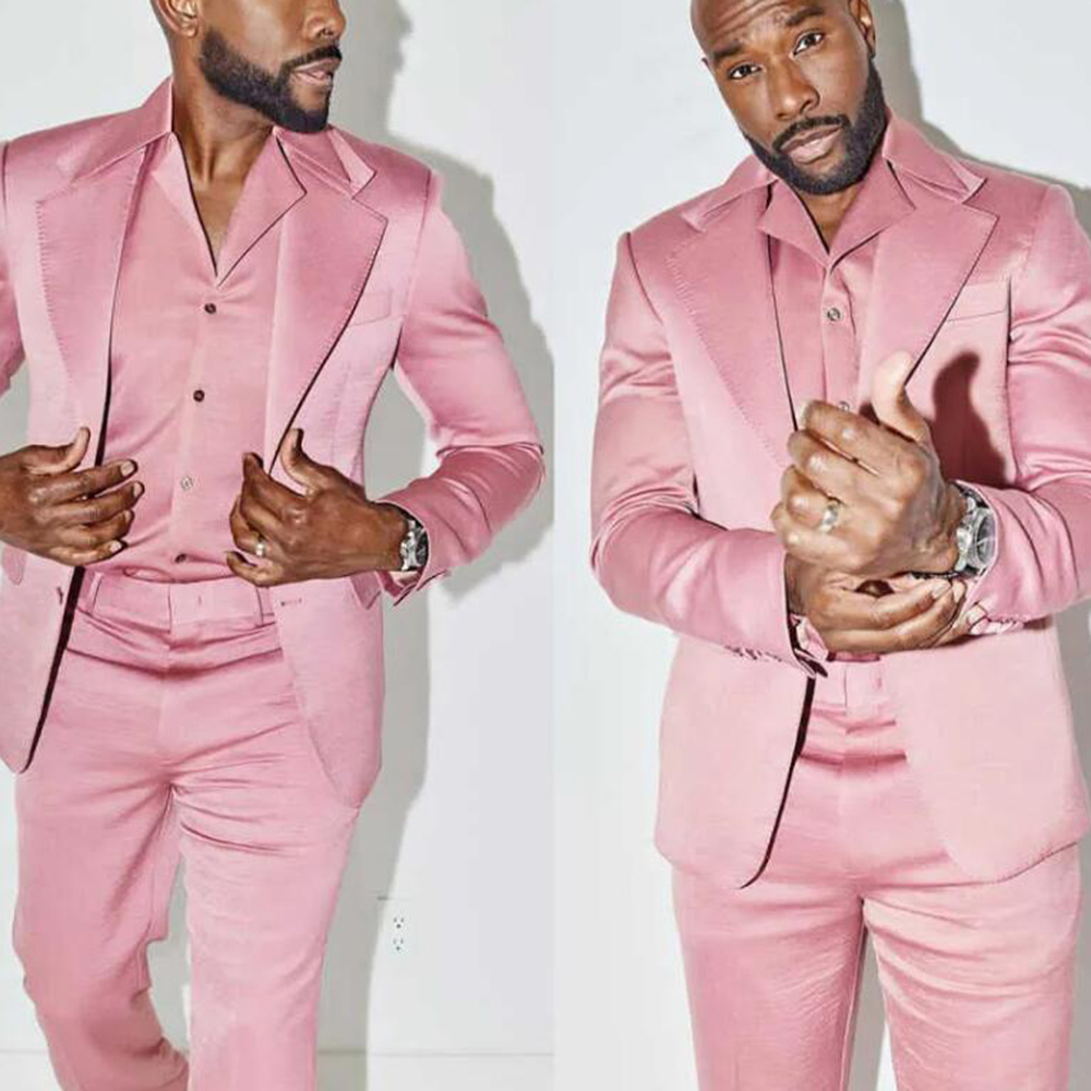 Classic Pink Wedding Tuxedos 2 - Men Formal Wear Pink 评论和价格