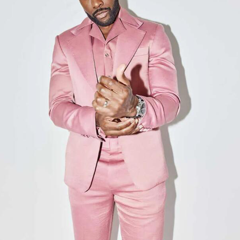 Classic Pink Wedding Tuxedos 2 - Men Formal Wear Pink 评论和价格