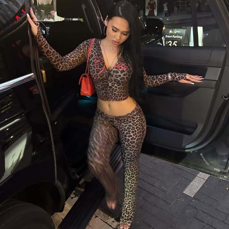 Newest Women Leopard‑Print 2‑P - Y2K Formal Wear Men 评论和价格
