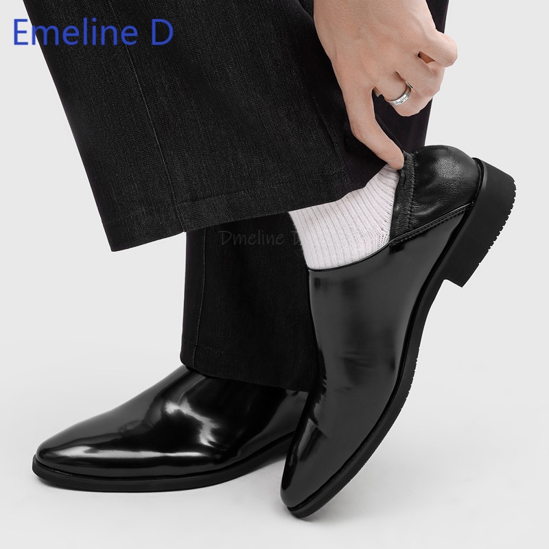 Male Glossy Patent Leather Loa - Men'S Urban Formal Wear 评论和价格