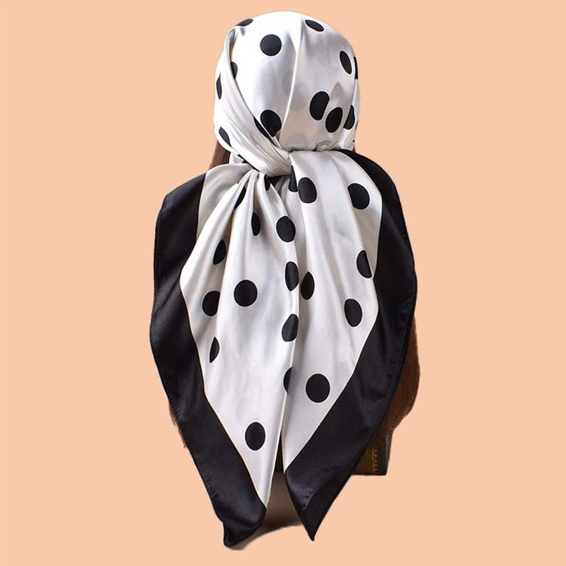 90*90cm Luxury Polka Dots Silk - Windsor Knot Tie 评论和价格