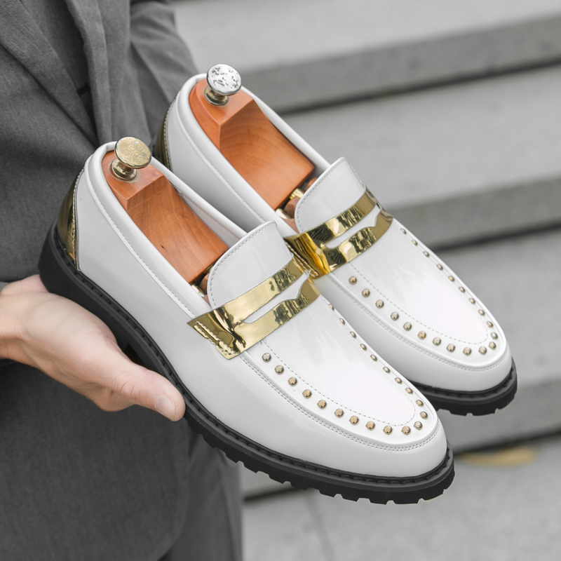 Men Fashionable Loafers PU Thi - Men'S Formal Party Wear Shoes 评论和价格
