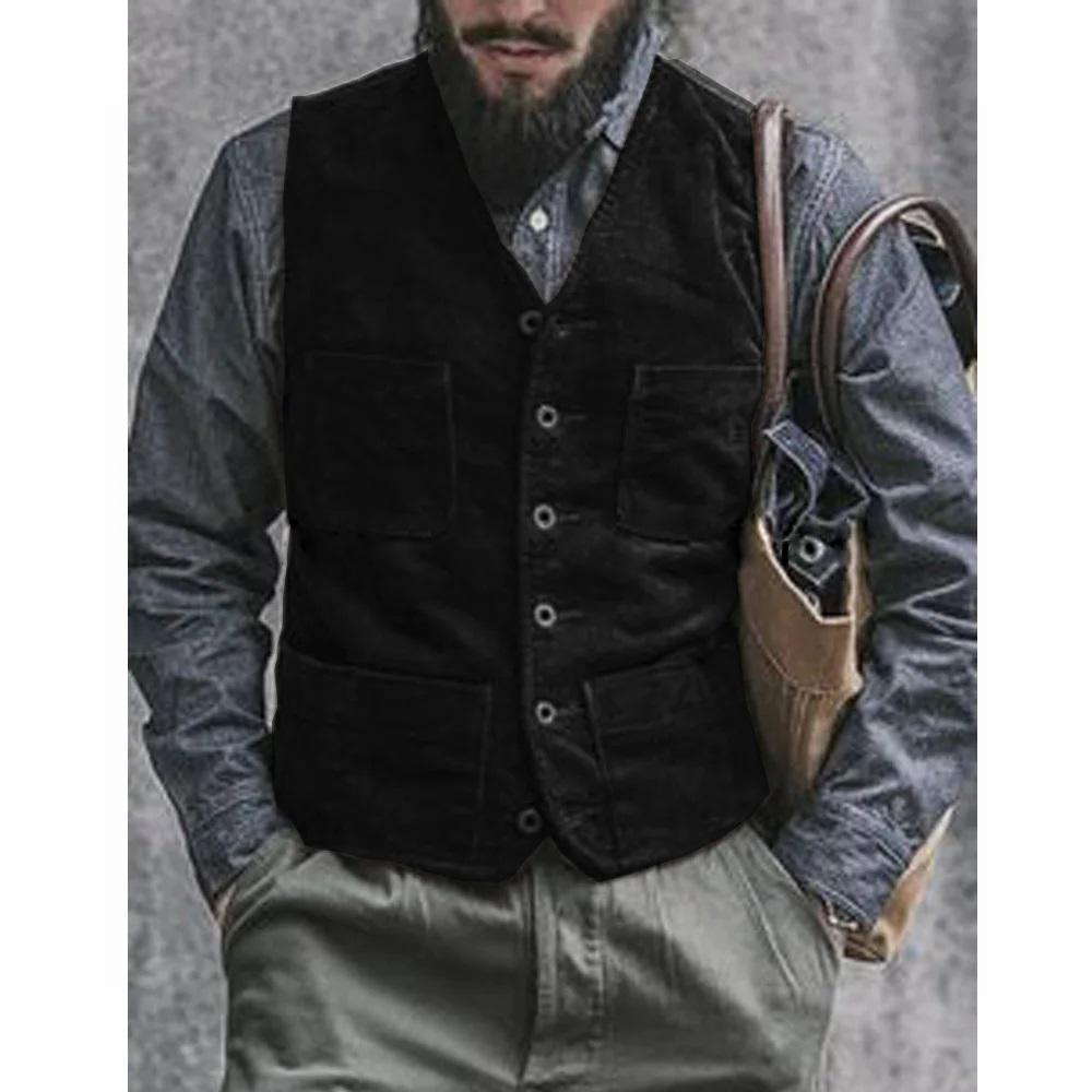 Corduroy Male Vest Suit for Me - Men'S Gothic Formal Wear 评论和价格
