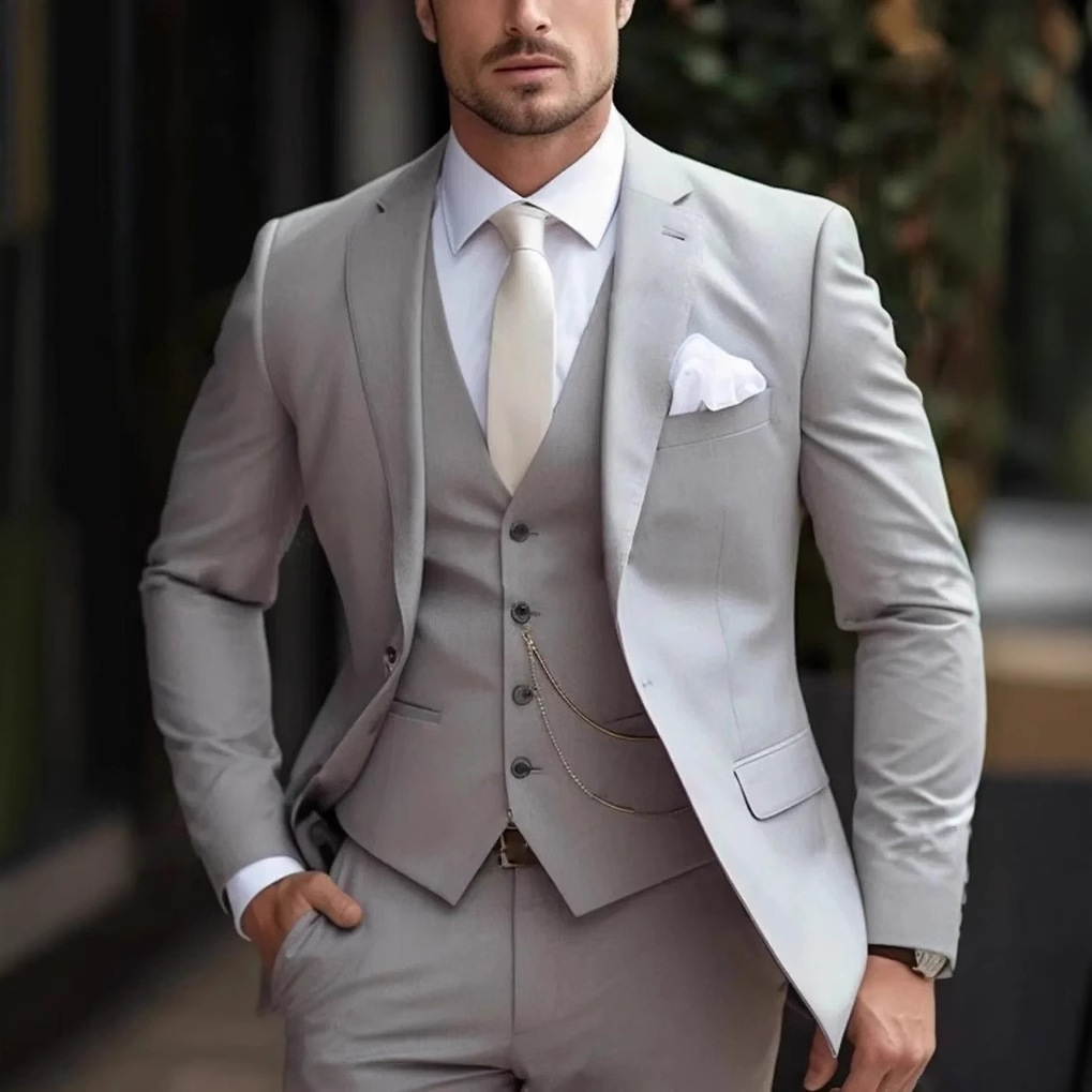 3 Pieces Pink Formal Men Suits - Men Formal Wear Pink 评论和价格