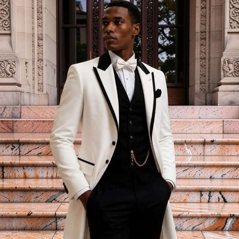3 Pcs Wedding Suits for Men Sl - Men Formal Wear Jacket 评论和价格