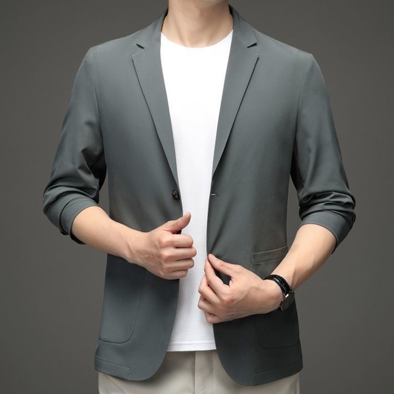 Autumn Men Simple Black Suit J - Men'S Gothic Formal Wear 评论和价格